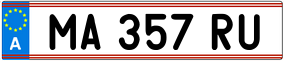 Trailer License Plate